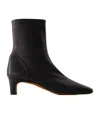 Rouje Doria Ankle Boots - Leather - Black In Black