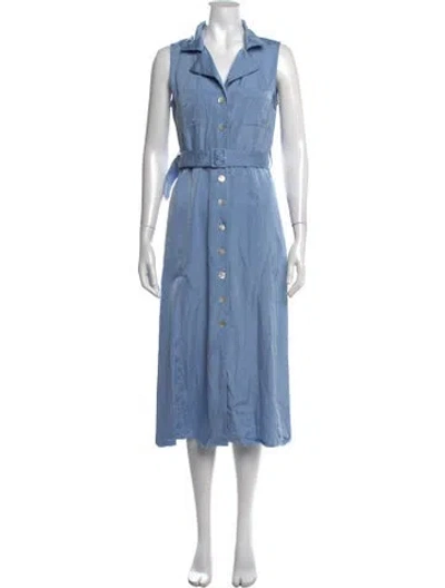 Pre-owned Rouje Midi Length Dress In Blue