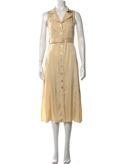 Pre-owned Rouje Midi Length Dress In Neutral