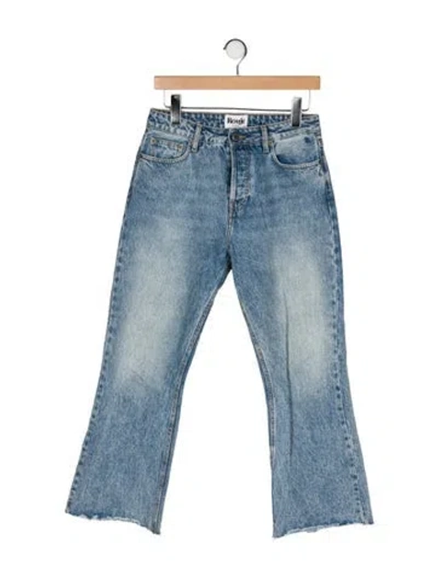 Pre-owned Rouje Mid-rise Wide Leg Jeans In Blue