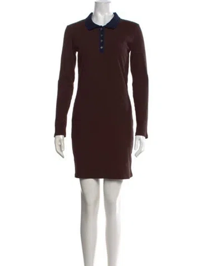 Pre-owned Rouje Mini Dress In Brown