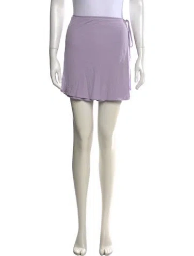 Pre-owned Rouje Mini Skirt In Purple