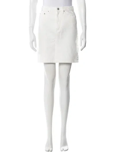 Pre-owned Rouje Mini Skirt In White