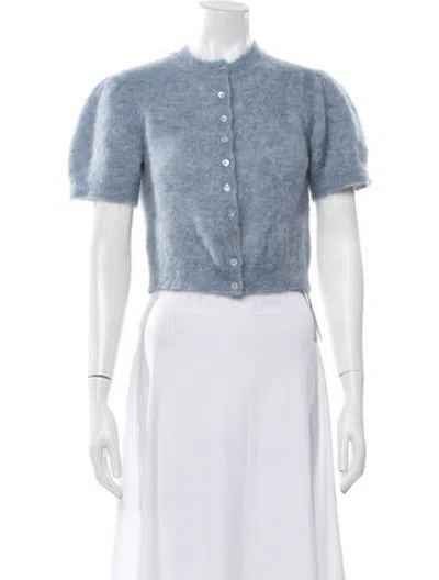 Pre-owned Rouje Mock Neck Sweater In Blue