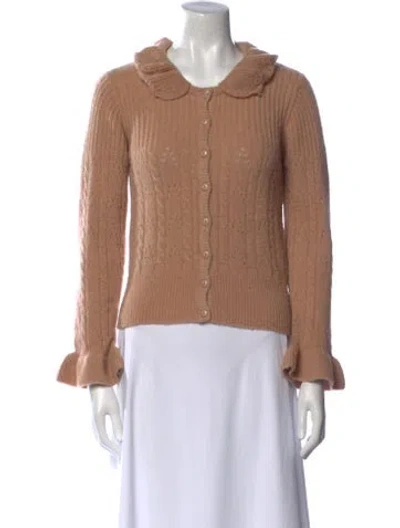 Pre-owned Rouje Mohair Crew Neck Sweater In Neutral