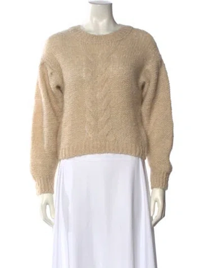 Pre-owned Rouje Mohair Crew Neck Sweater In Neutral