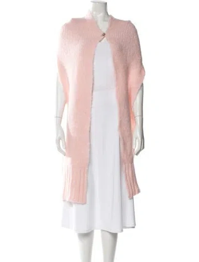 Pre-owned Rouje Mohair Scarf In Pink