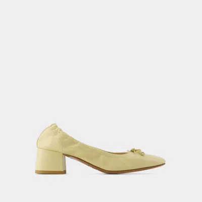 Rouje Nicoise Pumps -  - Leather - Beige In Yellow