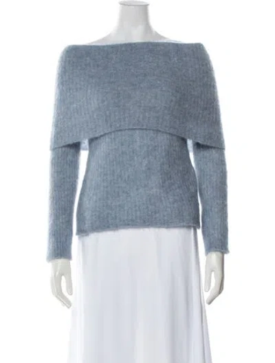 Pre-owned Rouje Off-the-shoulder Sweater W/ Tags In Blue