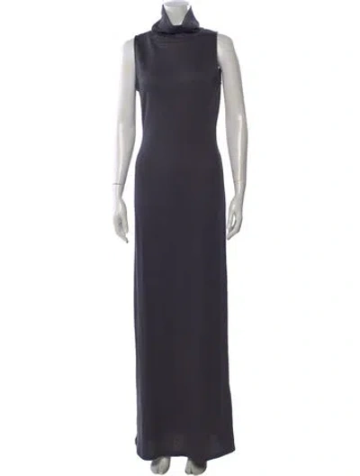 Pre-owned Rouje Olia Long Dress In Gray