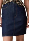 Rouje Paris Denisette Denim Skirt In Brut In Blue
