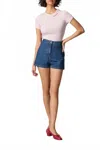 Rouje Paris Joss Denim Short In Indigo In Multi