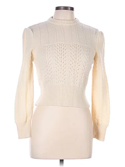 Pre-owned Rouje Paris Wool Pullover Sweater In White