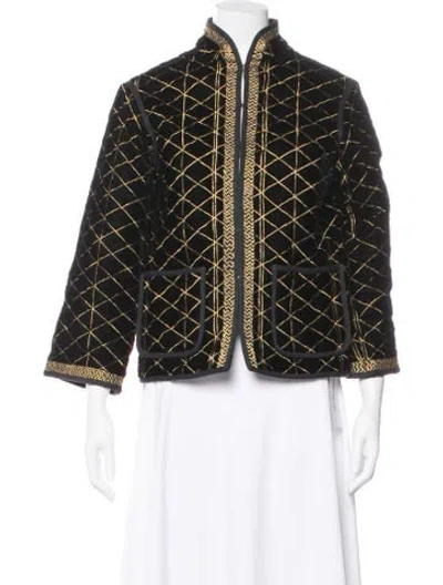 Pre-owned Rouje Patterned Jacket In Black