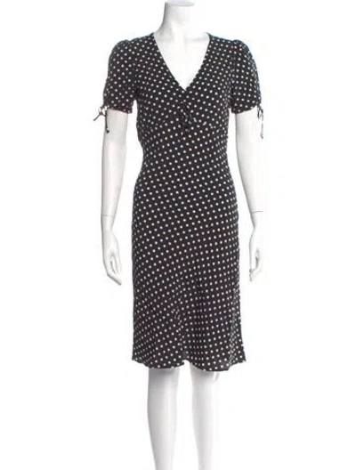 Pre-owned Rouje Polka Dot Print Knee-length Dress In Multi