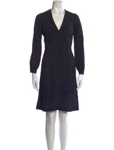 Pre-owned Rouje Polka Dot Print Mini Dress In Black