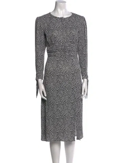 Pre-owned Rouje Printed Midi Length Dress In Multi