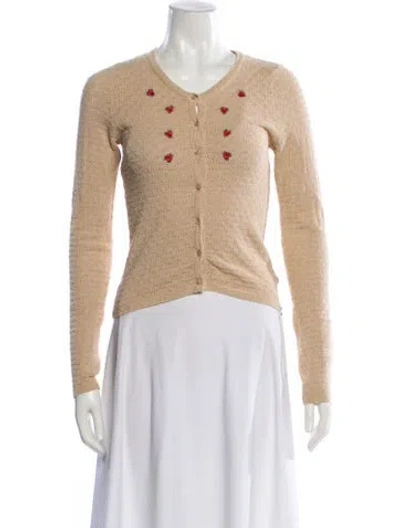 Pre-owned Rouje Scoop Neck Sweater In Neutral