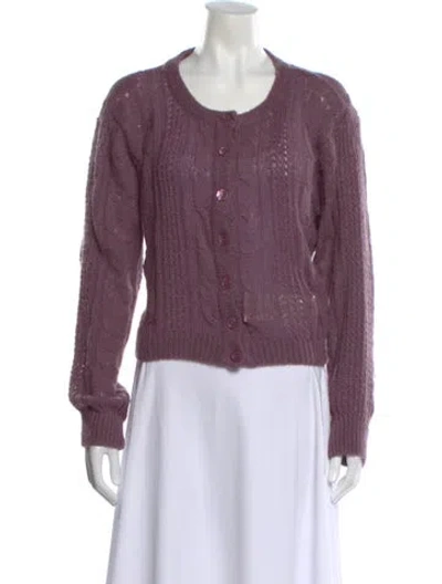 Pre-owned Rouje Scoop Neck Sweater In Purple