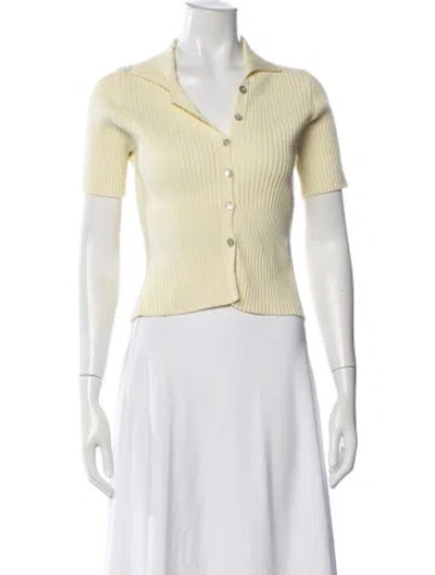 Pre-owned Rouje Short Sleeve Polo In White