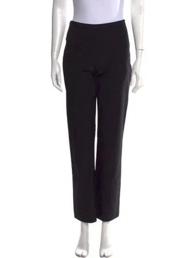 Pre-owned Rouje Straight Leg Pants In Black