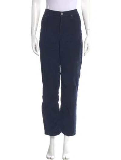 Pre-owned Rouje Straight Leg Pants In Blue