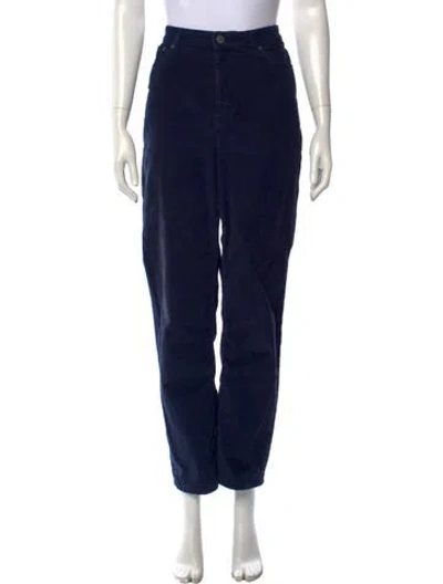 Pre-owned Rouje Straight Leg Pants In Blue