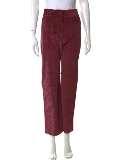Pre-owned Rouje Straight Leg Pants In Purple