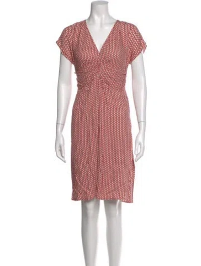 Pre-owned Rouje Striped Knee-length Dress In Red