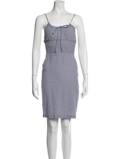 Pre-owned Rouje Striped Mini Dress In Blue