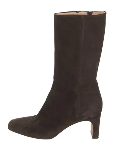 Pre-owned Rouje Suede Boots In Brown