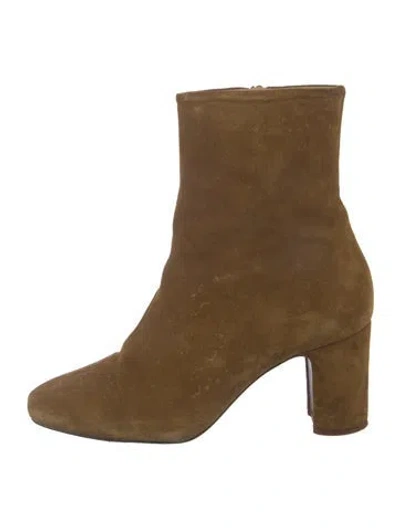Pre-owned Rouje Suede Boots In Brown