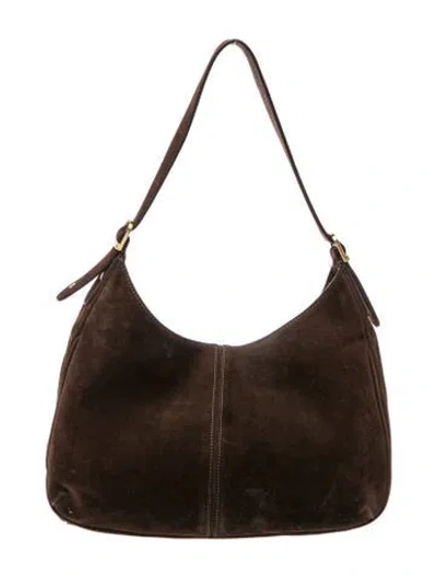 Pre-owned Rouje Suede Shoulder Bag In Brown