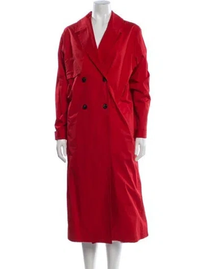 Pre-owned Rouje Trench Coat In Red