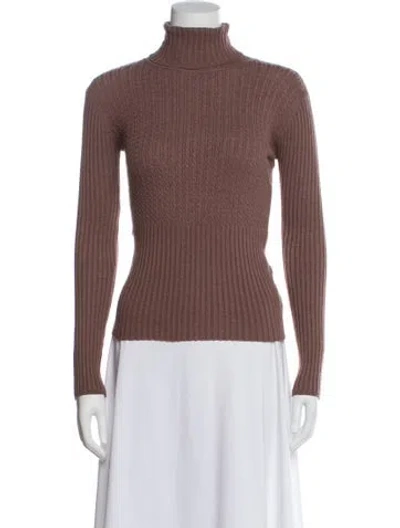 Pre-owned Rouje Turtleneck Sweater In Pink
