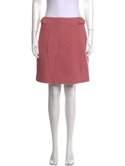 Pre-owned Rouje Virgin Wool Mini Skirt In Pink
