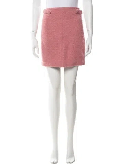 Pre-owned Rouje Virgin Wool Mini Skirt W/ Tags In Pink