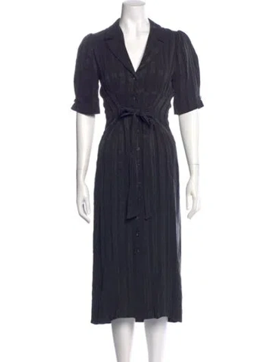 Pre-owned Rouje V-neck Long Dress W/ Tags In Blue