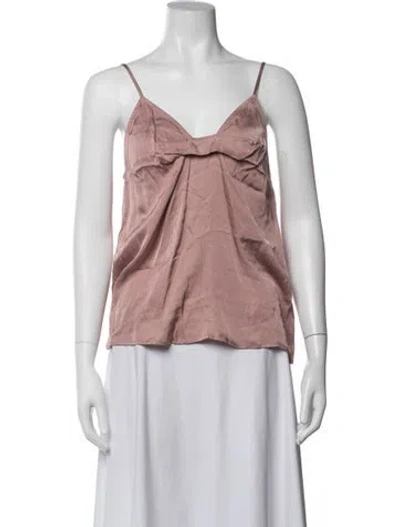 Pre-owned Rouje V-neck Sleeveless Top In Neutral