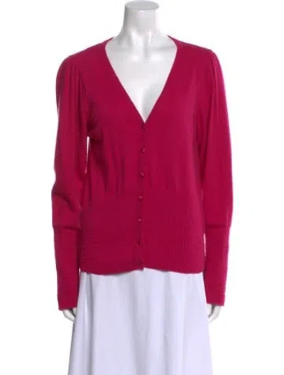 Pre-owned Rouje V-neck Sweater In Pink