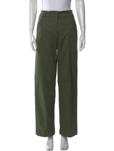 Pre-owned Rouje Wide Leg Pants In Green