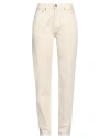 Rouje Woman Pants Beige Size 29 Cotton, Polyester In Beige