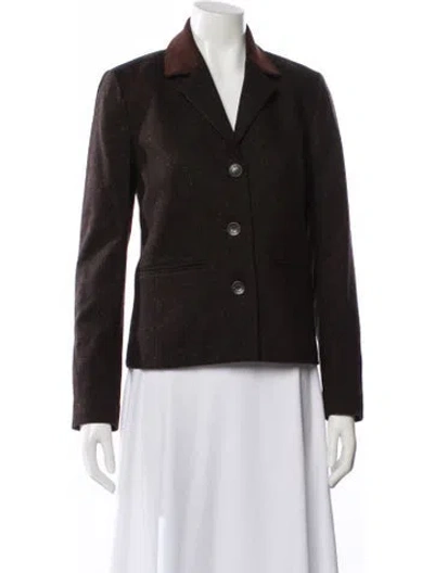 Pre-owned Rouje Wool Blazer In Brown