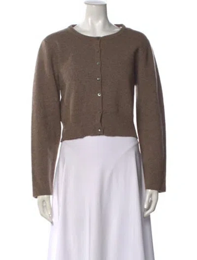 Pre-owned Rouje Wool Crew Neck Sweater In Brown