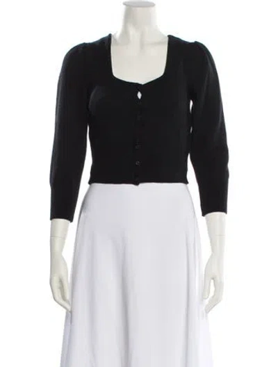 Pre-owned Rouje Wool Scoop Neck Sweater In Black