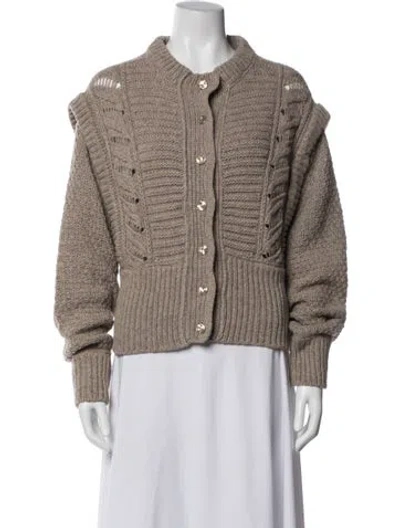 Pre-owned Rouje Wool Square Neckline Sweater In Neutrals