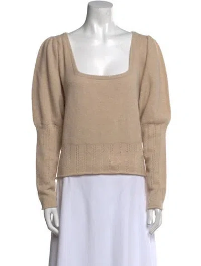 Pre-owned Rouje Wool Square Neckline Sweater W/ Tags In Neutral