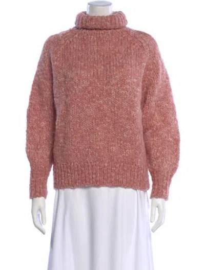 Pre-owned Rouje Wool Turtleneck Sweater In Pink