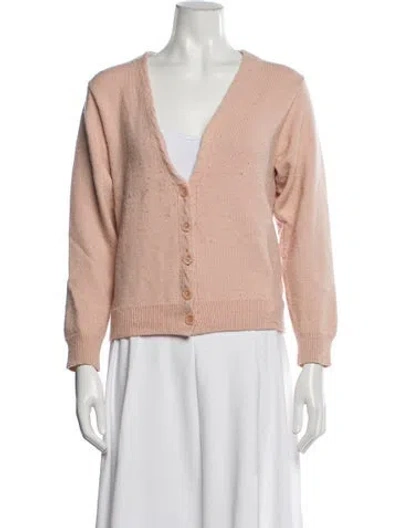 Pre-owned Rouje Wool V-neck Sweater In Neutral