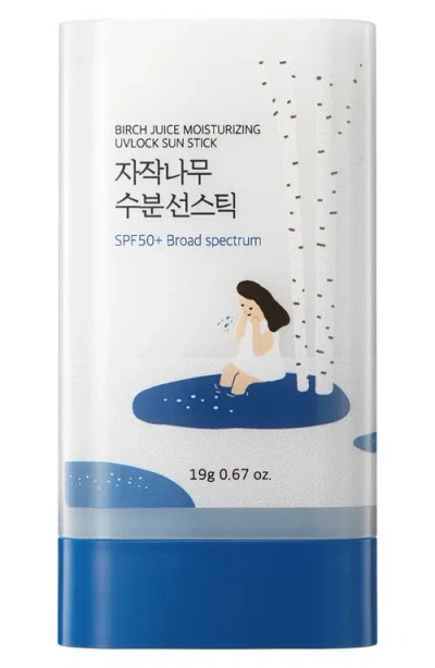 Round Lab Birch Moisturizing Sun Stick Spf 50+ In Transparent